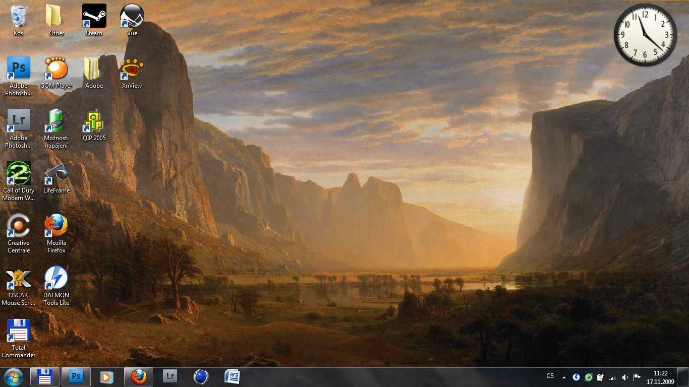 Скрин рабочего стола Windows 7