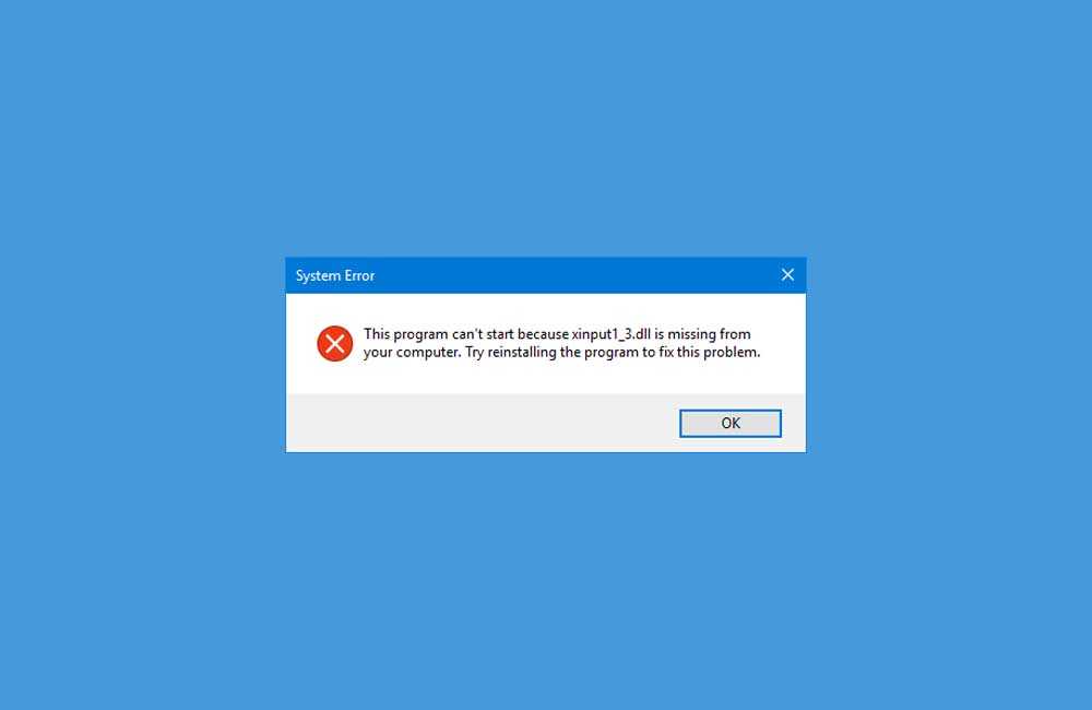 Почему отсутствует файл xinput1_3.dll и как это исправить на windows 10, 8, 7?