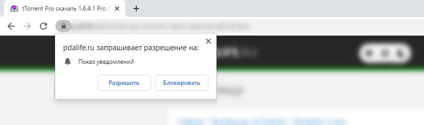 Если вам 18 нажмите разрешить. Сайт запрашивает разрешение на показ уведомлений.