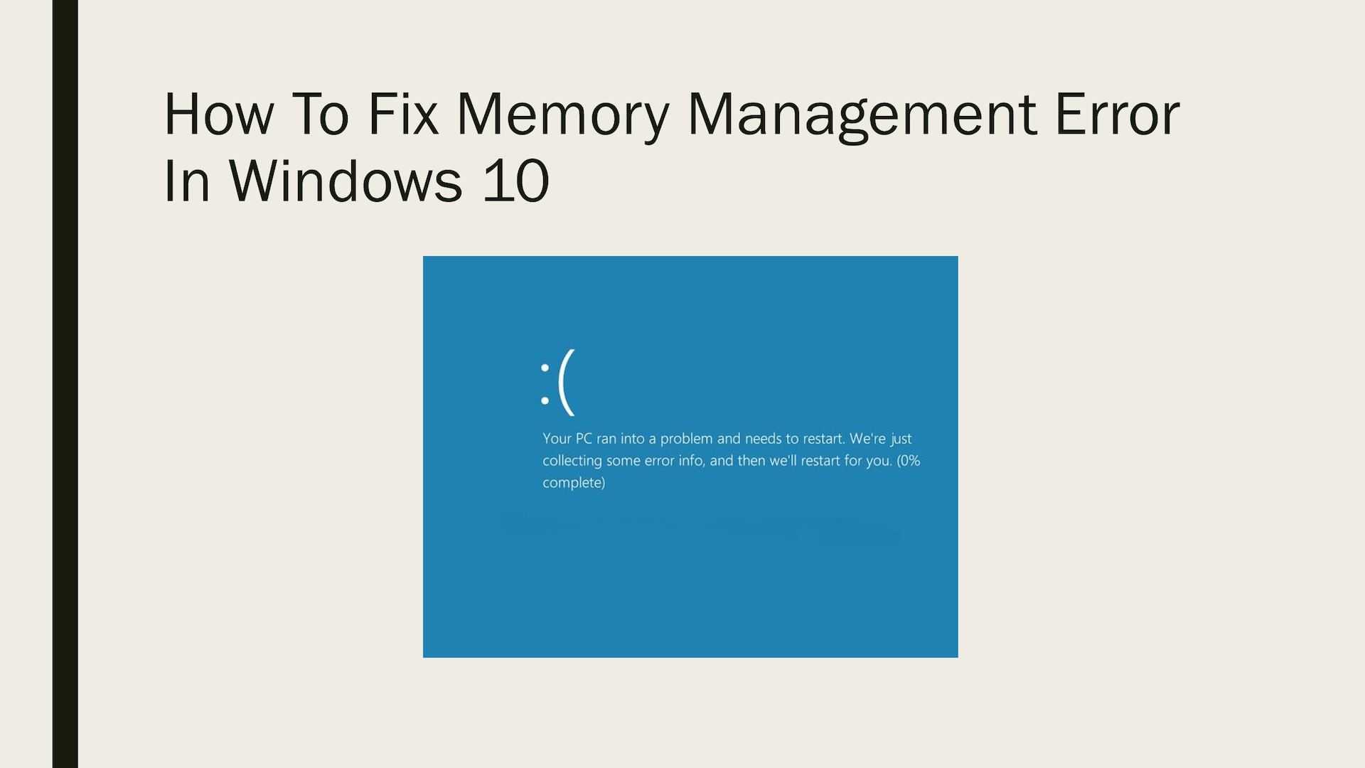 Устранение ошибки memory management в windows 10, 8, 7