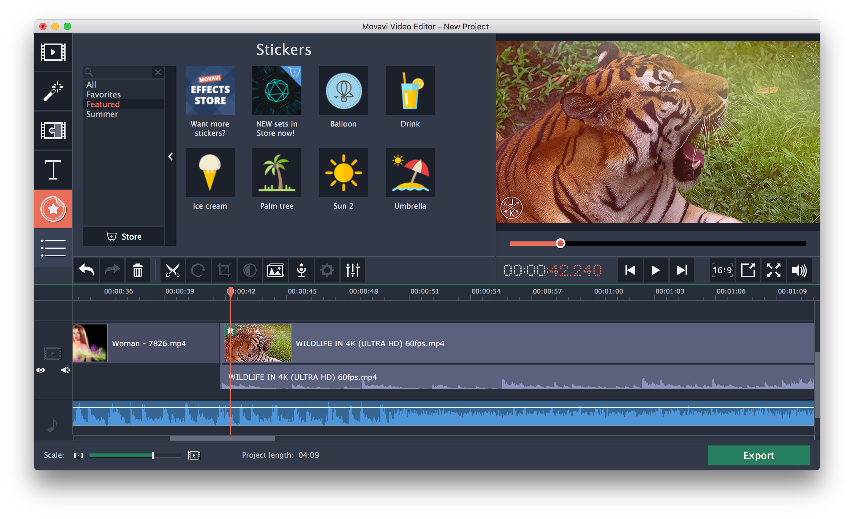 Movavi video editor 24.2