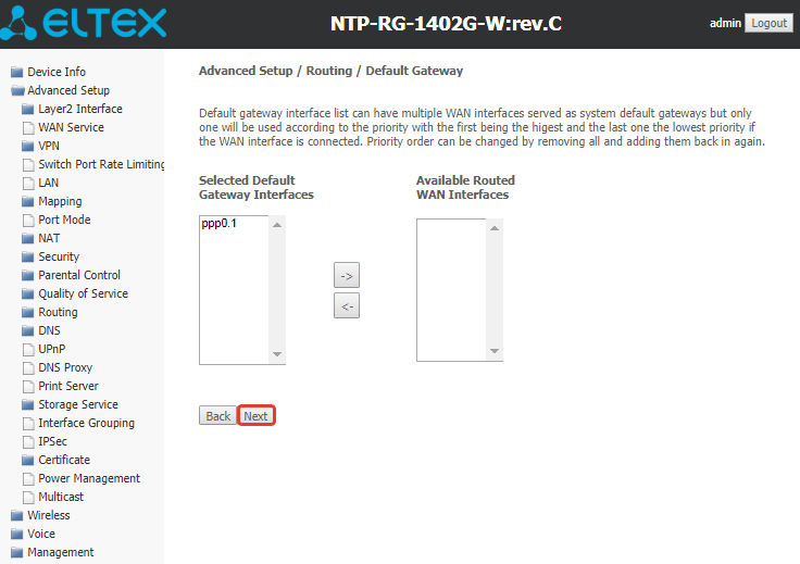 Eltex ntp rg 1402g w пароль администратора - computermaker.info